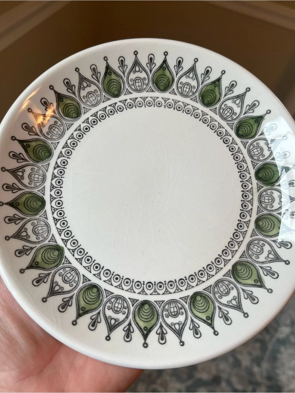 Vintage Biltons BIL48 ironstone 6.5” plates from Staffordshire set of 6